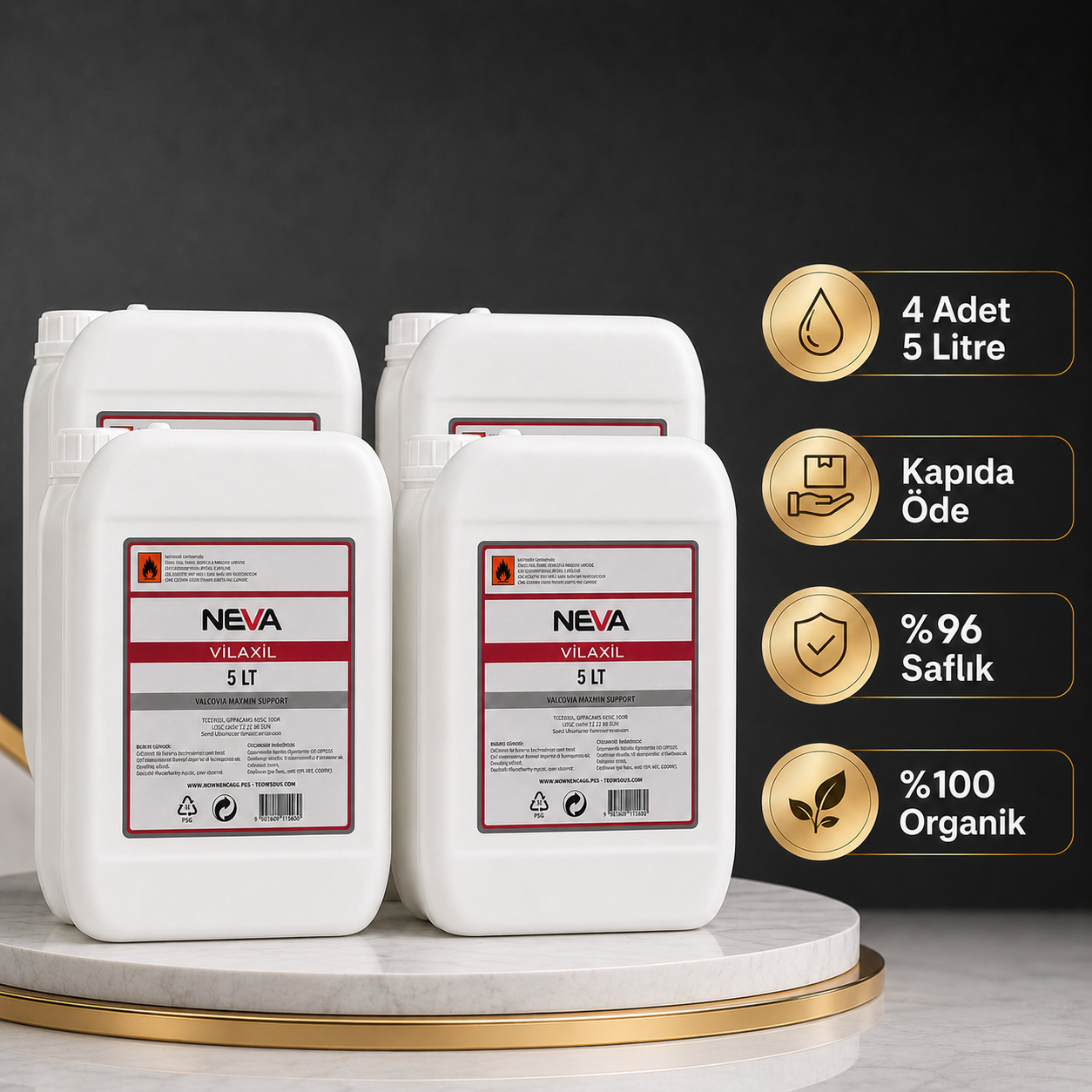 4 Adet 5 Litre